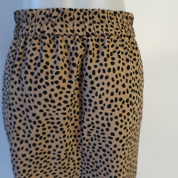 NWT Womens J. Crew Camel Brown Black Straight Pencil Midi Skirt M - Picture 5 of 6